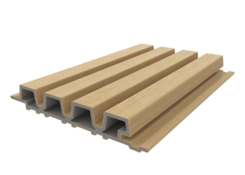 NewTechWood Castellation PRO35 Kleur Red Cedar composiet rhombus profiel 33 x 215mm(werkend 185mm)