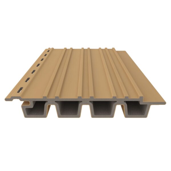 NewTechWood Castellation PRO35 Kleur Red Cedar composiet rhombus profiel 33 x 215mm(werkend 185mm) - Afbeelding 7