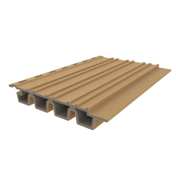 NewTechWood Castellation PRO35 Kleur Red Cedar composiet rhombus profiel 33 x 215mm(werkend 185mm) - Afbeelding 5