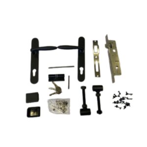 Cilinderslot smaldeurslot compleet zwart model (doornmaat 25mm)