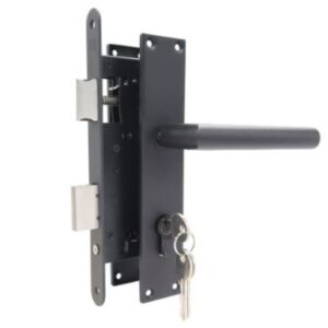 Cilinderslot compleet zwart model recht schild