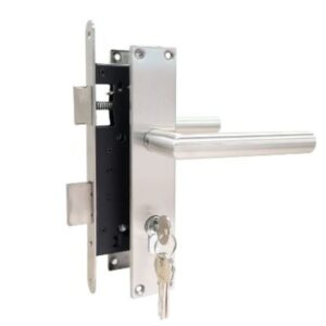 Cilinderslot compleet RVS recht schild