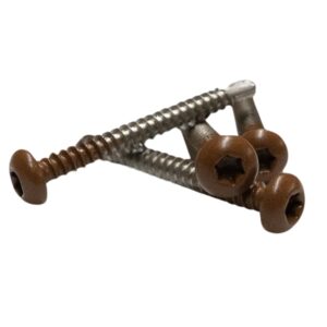 NewTechWood zelfborende  gevel schroeven Teak 4,2 x 38 mm  doos à 50 stuks