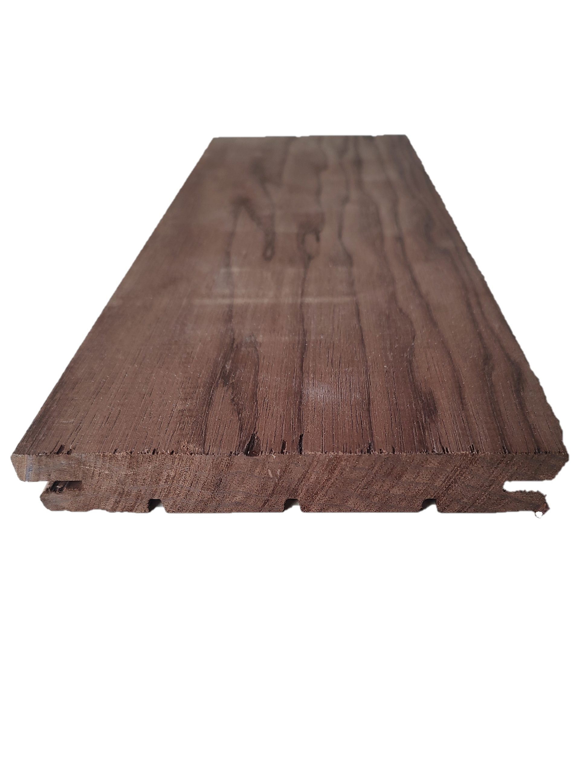 204920 - Thermo frake vlonderplank glad geschaafd met B-fix profiel 24 x 140 x 4550mm thermisch gemodificeerd - Afbeelding 2